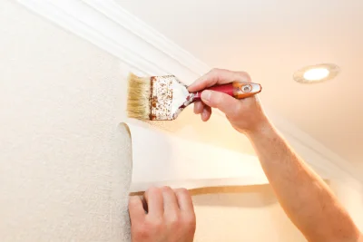Pose de papier peint à Hartmannswiller — revêtements muraux et toiles de verre